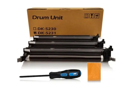 NEXTTON Premium Trommel Set ersetzt DK-5231 C/Y/M für Kyocera ECOSYS M5521 M5526 Serie mit Videoanleitung